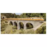 Box 5 elements RTG Rame N°4 delivered grey metallic, yellow buttercup, smooth roof, cartridge in relief, Vénissieux depot