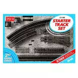 Peco ST100 rail/switch set - HO : 1/87 - Code 100