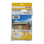 Atelier façade brique et bois VOLLMER 47556 - N 1/160 - 58 x 39 x 30 mm