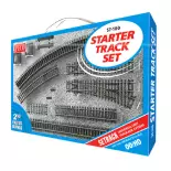 Peco ST100 rail/switch set - HO : 1/87 - Code 100
