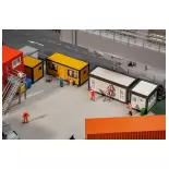 Conteneurs de Chantier FALLER 130136 - HO 1 : 87 - EP V