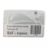 Pancarte "D" Voie de Dépôt BOISMODELISME 115002 - HO 1/87 - SNCF