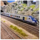Set of 3 TER Alsace cars Ls Models 41231DC - HO 1/87 - 2R - SNCF - EP VI