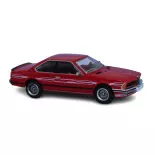 Sportive BMW 635 CSi rouge "Alpina" BREKINA 24360- HO 1/87