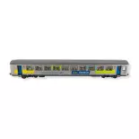 Voiture voyageur corail fluo 1ère classe Piko 97117 -SNCF- HO 1/87 - EP VI