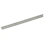 Rail droit 670 mm traverses bois Peco ST204 - HO : 1/87 - Code 100