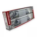 Set de 2 wagons silo à poussières Fleischmann 849006 - N 1/160 - DR - EP