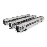 Set of 3 cars " TEE L'Arbalète " from SNCF