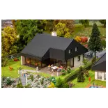 Maison d'architecte avec toit en panneaux Faller 130643 - HO : 1/87 - EP III