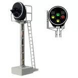 Signal disque | 4 feux LED - Vert/jaune/jaune/rouge - MAFEN 413220 SNCF - N