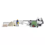 Scénette "Chantier urbain" avec personnage & accessoires Busch 7904 - HO : 1/87