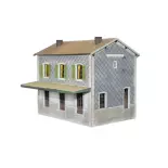 Gare ferroviaire PLM avec bardage métallique Bois Modélisme 101021 - HO 1/87