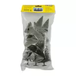 Pack de 10 sapins Noch 26415 - Toutes échelles - Hauteur 60 à 150 mm