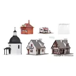Village de Noël avec éclairage LED, fonctionnel VOLLMER 42413 - HO 1/87