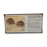 Maison en briques avec toit en pente miniature Faller 2369 - N 1/160 - 840 x 81 x 640 mm