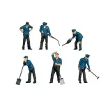 Set 3 personnages "Employés de dépôt" Marklin 56406 - I : 1/32 - EP III / IV