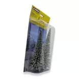 Pack 2 Sapins enneigés Noch 21966 - HO 1/87 - hauteur 180 et 200 mm