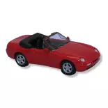 Voiture Porsche 968 cabriolet PCX 870180 - HO 1/87 - rouge