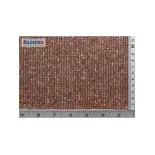 Plaque de décors Redutex Rouge Polychrome 087TA123 - HO 1/87 - Tuile Arabe
