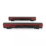 Set 2 extension RailJet "haut de gamme" Jägerndorfer 71218 - ÖBB - HO 1/87