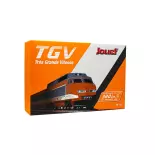 Set 3 voitures TGV Sud-Est Jouef 3011 "Record du Monde 1981" - HO 1/87 - SNCF - EP IV