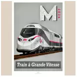 Poster TGV M - 800tonnes 8TTGVM - A2 42.0 x 59.4 cm - 2024