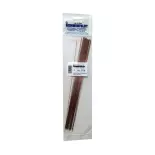 40 fils d'acier cuivré Sommerfeldt 119 - HO 1/87 - 0.7 x 250 mm
