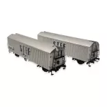 Set 2 wagons réfrigérants STEF Ls Models 30236 - HO 1/87 - SNCF - EP III