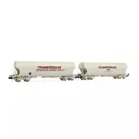 Set de 2 wagons trémies Transcéréales Arnold HN6558 - N 1/160 - SNCF - EP IV