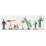Lot de 6 personnages travailleurs à la ville Merten 0272258 - N : 1/160