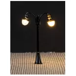 Set 3 réverbères à LED Faller 272126 - N 1/160 - hauteur 60 mm