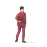Une femme avec un sac / passant PREISER 28231 - HO 1:87