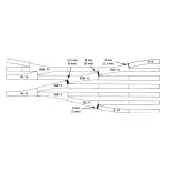 Triple switch point DWW15 Roco 42543 - R 873,5 mm- 15° - HO : 1/87 - Code 83