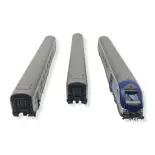 Set 3 TER AURA Ls Models 41232DC - HO 1/87 - 2R - SNCF - EP VI