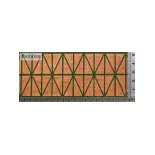 Redutex Decorative Plate 087EL223 - HO : 1/87 - Crossed brick lattice