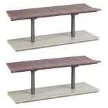 Pack de 2 quais couverts Faller 131366 - HO : 1/87 - EP II - 178 x 68 x 71 mm