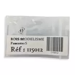 Pancarte "S" coup de Sifflet BOISMODELISME 115013 - HO 1/87 - SNCF