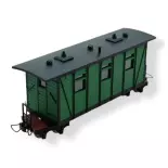 Voiture voyageurs verte MiniTrains 5143 - HOe 1/87