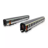 Set 2 voitures voyageurs Corail VU - Piko 97309 - HO 1/87 - SNCF