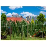 Hop field and poles FALLER 181280 - HO 1/87