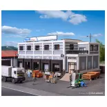 Un entrepôt 5 portes "Panalpina Stuttgart" VOLLMER 45605 - HO 1/87 280x190x150mm
