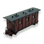 Voiture voyageurs marron MiniTrains 5144 - HOe 1/87