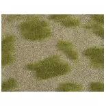 lot de 2 Tapis "Steppe herbeuse" Natur+ NOCH 07474 - HO 1/87 - 250 x 250 mm