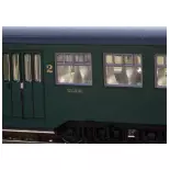 Set 4 Voitures voyageurs Trix 23221 Type M2 - HO 1/87 - SNCB - EP III