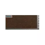 Decorative plate Redutex 087LD123 - HO : 1/87 - Plain brown brick