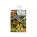 2 maisonnettes en bois - BUSCH 1486 - HO 1/87