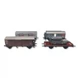 Set 4 wagons de marchandises ACME 45120 - HO 1/87 - FS - EP III
