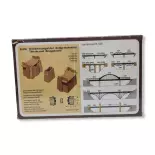 Kit de Structures pour pont Faller 556 - HO : 1/87 - 80 x 50 x 59 mm