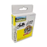 2 scooters miniatures Mehlhose 210 008905 - HO 1/87 - Berlin Roller/schwalbe