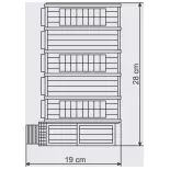Un entrepôt 5 portes "Panalpina Stuttgart" VOLLMER 45605 - HO 1/87 280x190x150mm
